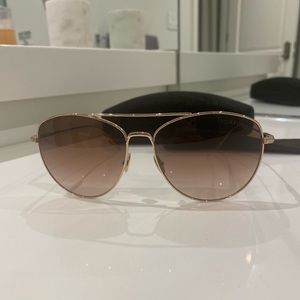 Tom Ford Polarized Aviator Style Sunglasses
